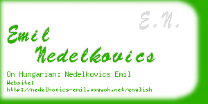 emil nedelkovics business card